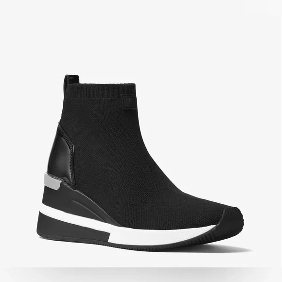 Michael Kors Skyler Stretch-Knit Sock Sneakers - Picture 1 of 8